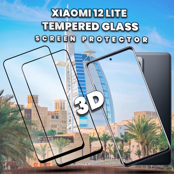 2-Pack XIAOMI 12 LITE Näytönsuoja - Karkaistu Lasi 9H - Super laatu 3D