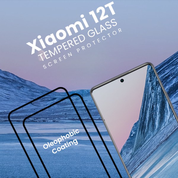 2-Pack Xiaomi 12T - Härdat Glas 9H - Super kvalitet 3D Skärmskydd