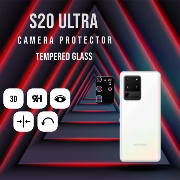 Linsskydd S20 Ultra Kamera - Härdat Glas 9H-Super Kvalitativt 3D