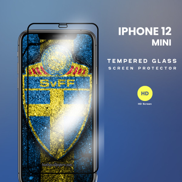 Skärmskydd Iphone 12 Mini - 9H Härdat Glass - Top Kvalitet – HD