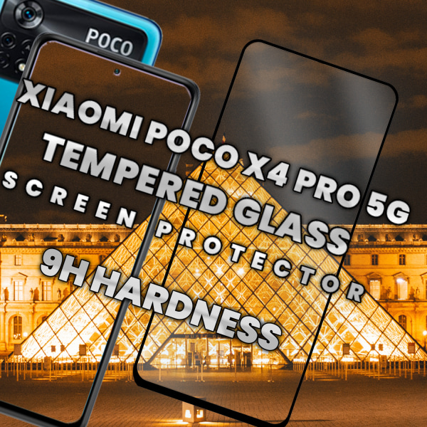 Xiaomi POCO X4 Pro 5G - Härdat Glas 9H - Super kvalitet 3D Skärmskydd