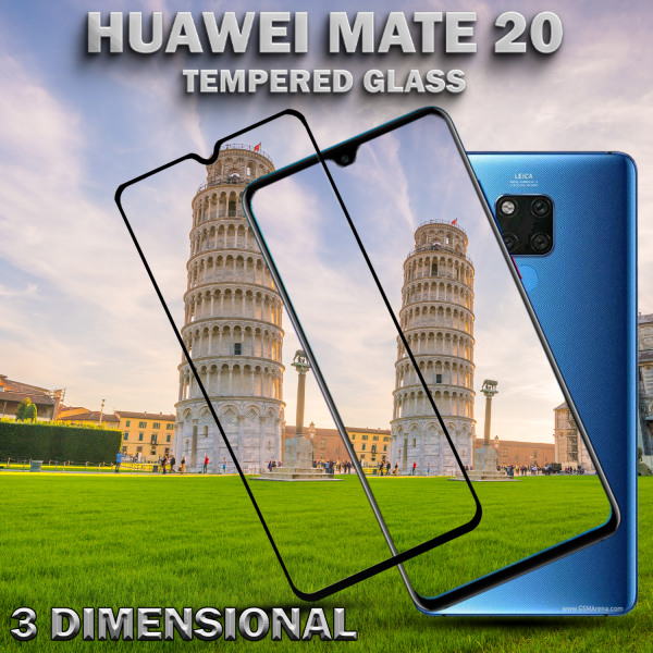 Huawei Mate 20 - Härdat Glas 9H – Super kvalitet 3D  Skärmskydd