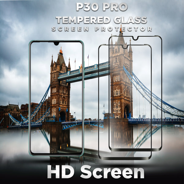 2 Pack Huawei P30 Pro - Härdat glas 9H – Super kvalitet 3D Skärmskydd