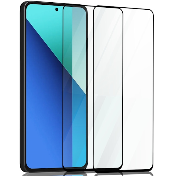 2-Pack Xiaomi Redmi Note 13 Skærmbeskyttelse - Hærdet Glas 9H - Super kvalitet 3D