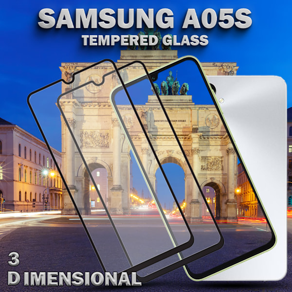 2-Pack Samsung Galaxy A05s - Härdat Glas 9H - Super Kvalitet 3D Skärmskydd