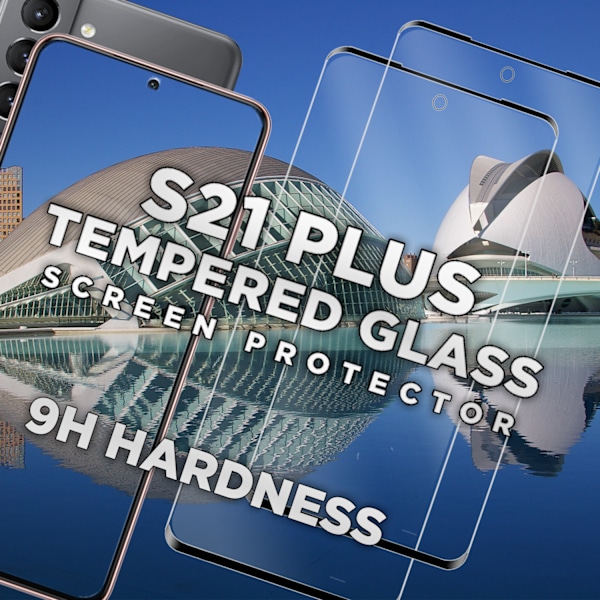 2-Pack SAMSUNG S21 PLUS Skærmbeskyttelse - Hærdet Glas 9H - Super kvalitet 3D