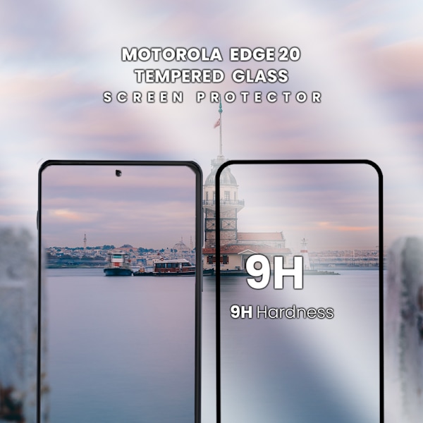 1-Pack MOTOROLA EDGE 20 Skærmbeskyttelse - Hærdet Glas 9H - Super kvalitet 3D