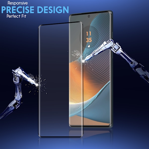 2-Pack Motorola Edge 50 Fusion Skärmskydd & 1-Pack linsskydd - Härdat Glas 9H - Super kvalitet 3D
