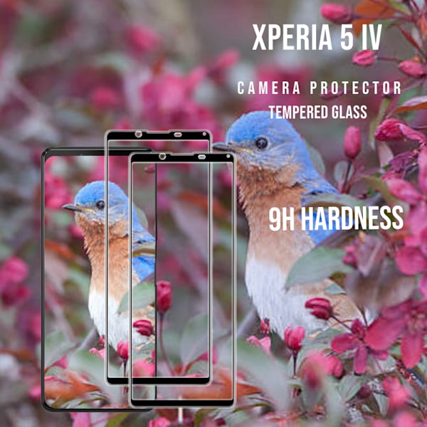2-Pack SONY XPERIA 5 IV Skærmbeskyttelse - Hærdet Glas 9H - Super kvalitet 3D
