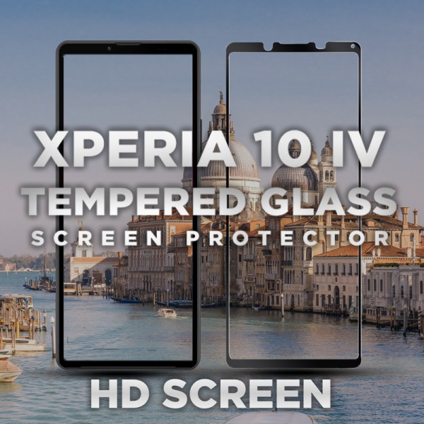 Sony Xperia 10 IV - Härdat glas 9H -Super Kvalitet 3D