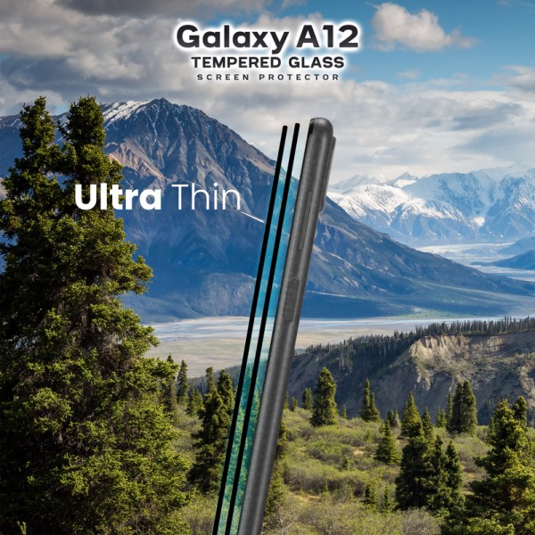 2-Pack Samsung Galaxy A12 - Härdat Glas 9H - Super Kvalitet 3D
