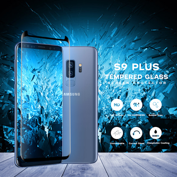 Samsung Galaxy S9 Plus - Härdat glas-9H Super kvalitet 3D