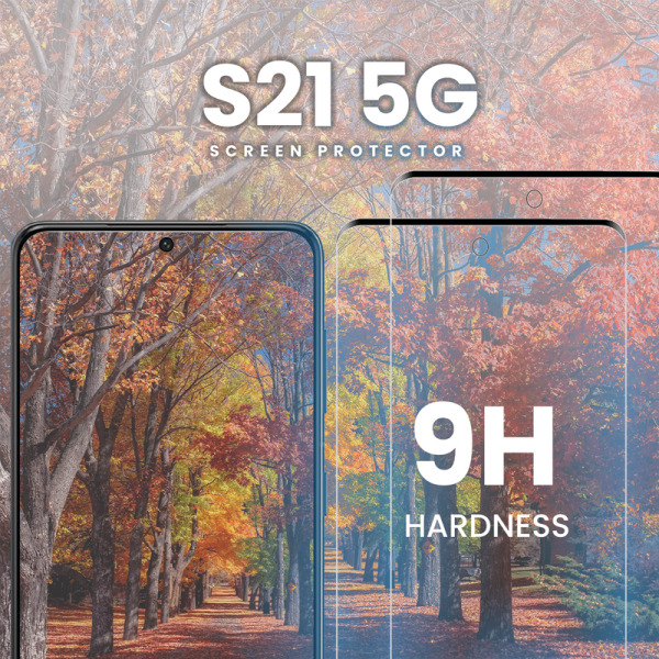 2 Pack Samsung S21 5G - Härdat Glas 9H - Super Kvalitet 3D