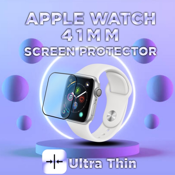 Apple Watch 41mm -Härdat glas 9H – Super kvalitet 3D