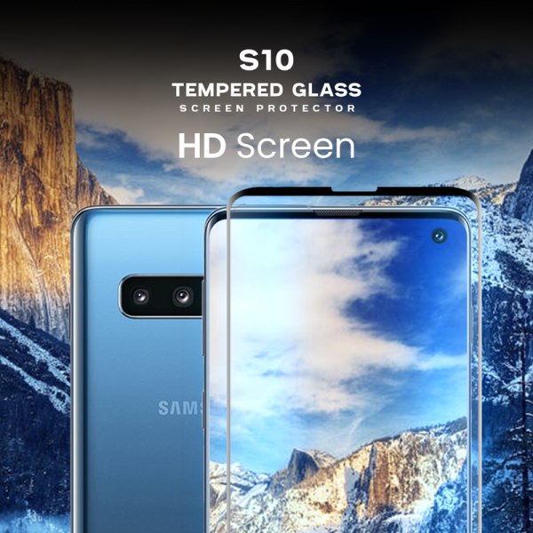 Samsung Galaxy S10 - Härdat glas 9H–Super kvalitet 3D Skärmskydd
