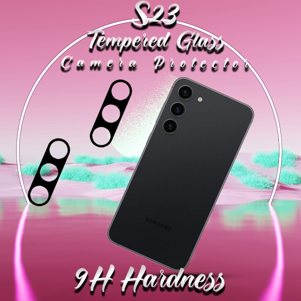 2-Pack Linsskydd Samsung Galaxy S23 - Härdat Glas 9H - Super 3D Linsskydd