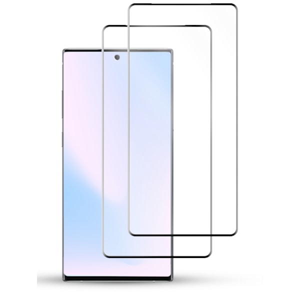 2-Pack SAMSUNG NOTE 10 Näytönsuoja - Karkaistu Lasi 9H - Super laatu 3D