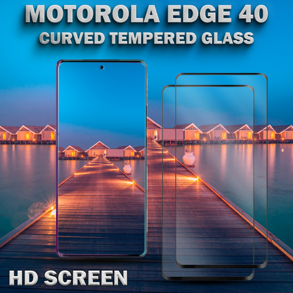 2-Pack Motorola Edge 40 - Härdat Glas 9H -Super kvalitet 3D Skärmskydd