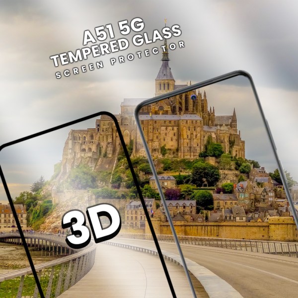 Samsung Galaxy A51 5G - Härdat Glas 9H - Super kvalitet 3D