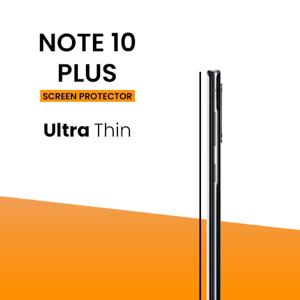 Skärmskydd Samsung Galaxy Note 10 Plus, härdat glas hög kvalitet