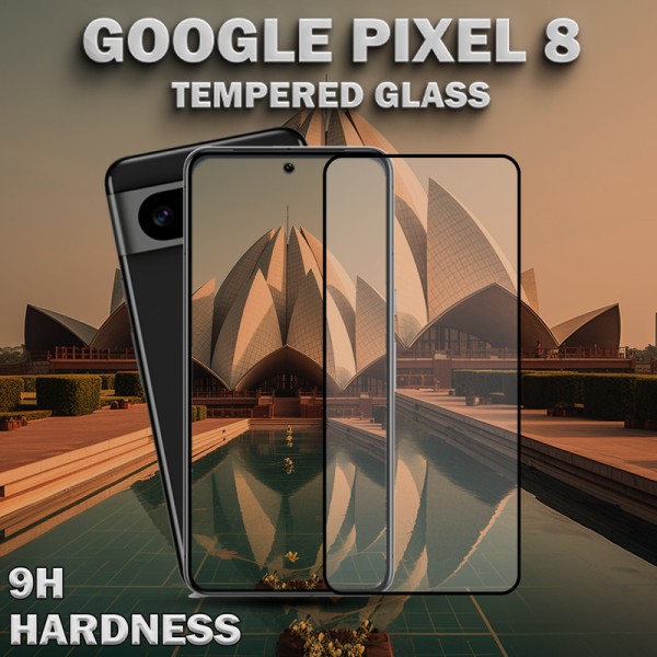 GOOGLE PIXEL 8 Skärmskydd - Härdat Glas 9H - Super kvalitet 3D