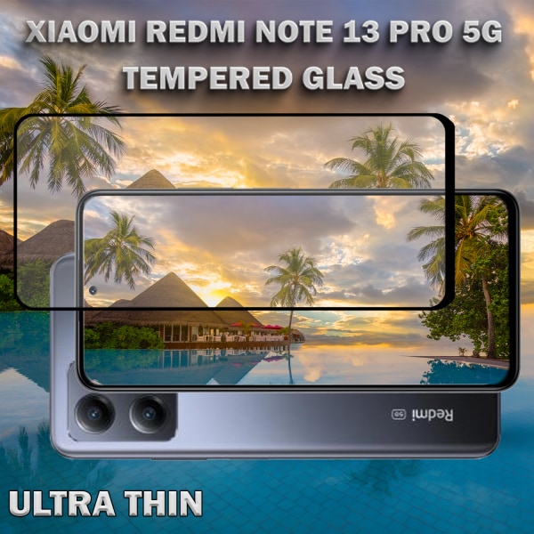 Xiaomi Redmi Note 13 Pro 5G- Härdat glas 9H - Super kvalitet 3D Skärmskydd