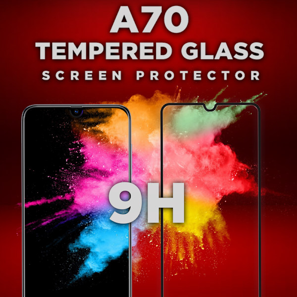 1-Pack SAMSUNG GALAXY A70 Skærmbeskyttelse - Hærdet Glas 9H - Super kvalitet 3D