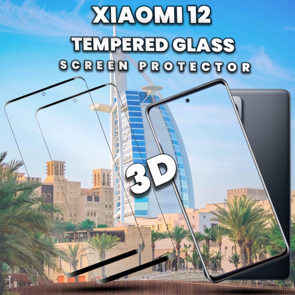 2 Pack Xiaomi 12 - Härdat glas 9H-Super kvalitet 3D Skärmskydd