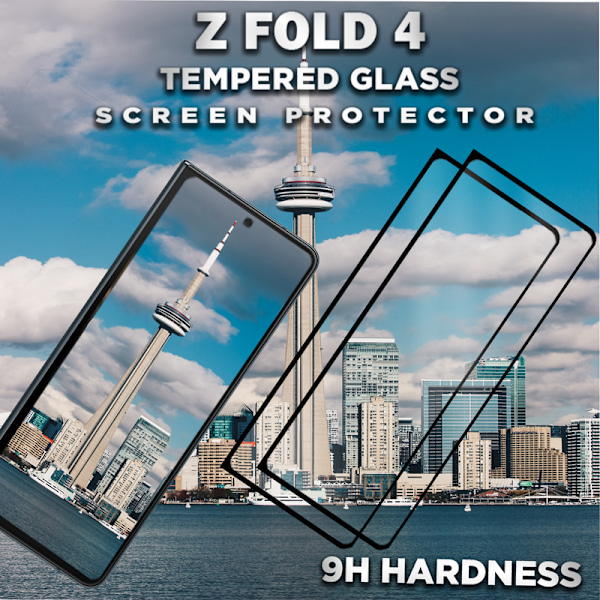 2-Pack Samsung Galaxy Z FOLD 4 - Härdat Glas 9H - Super Kvalitet 3D