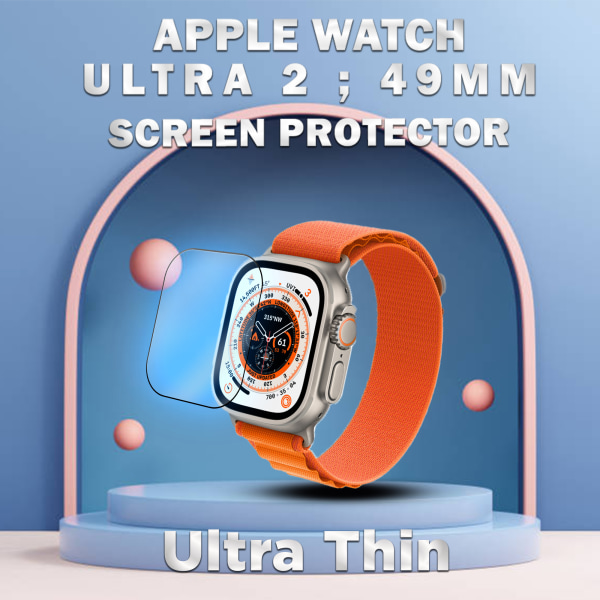 1-Pack APPLE WATCH ULTRA 2 49MM Skärmskydd - Skyddsfilm i 3D – Super Kvalitet