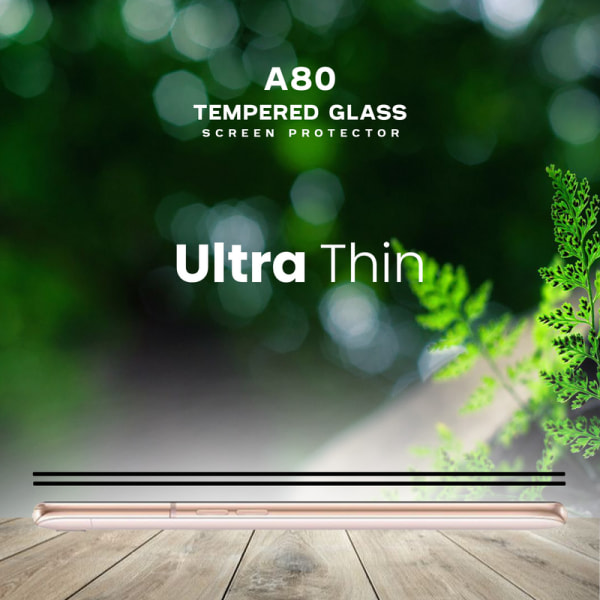 2-Pack Samsung Galaxy A80 - Härdat glas 9H - Super kvalitet