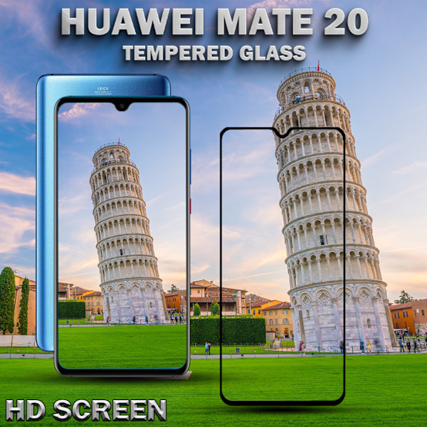 Huawei Mate 20 - Härdat Glas 9H – Super kvalitet 3D  Skärmskydd