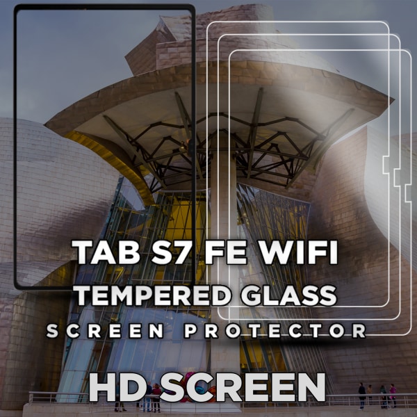3-Pack Samsung Galaxy Tab S7 FE (WiFi) - Härdat Glas 9H - Super Kvalitet Skärmskydd