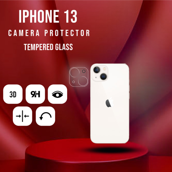 Linsskydd iPhone 13 Kamera - Härdat Glas 9H - Super 3D