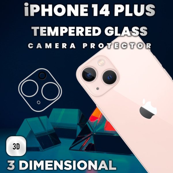 iPhone 14 Plus Linsskydd - 9H Härdat Glas - Super 3D Linsskydd