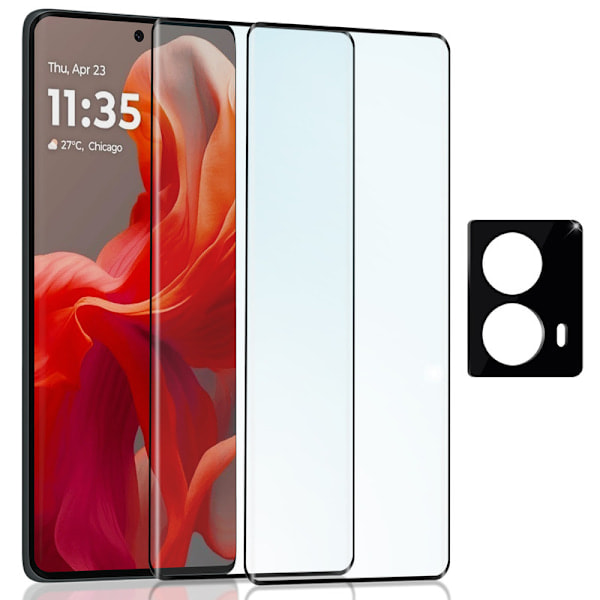 2-Pack MOTOROLA G85 Skærmbeskyttelse & 1-Pack linsebeskyttelse - Hærdet Glas 9H - Super kvalitet 3D