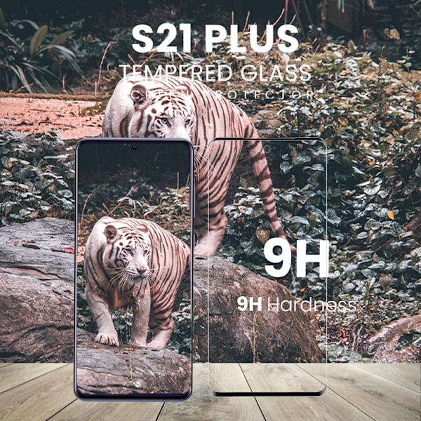 Samsung S21 PLUS - 9H Härdat Glass - 3D Super Kvalitet