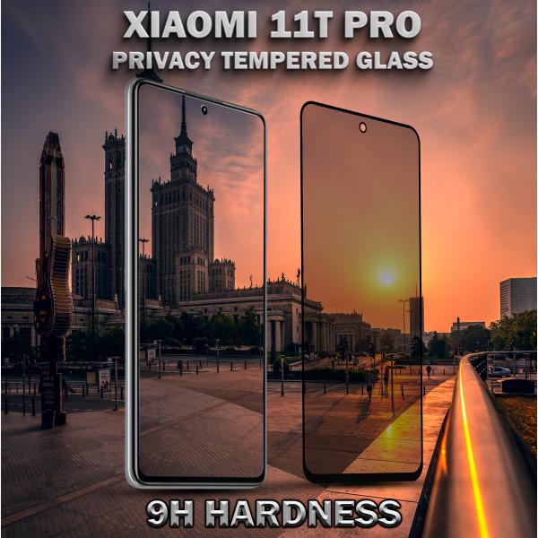 1-Pack Privacy Skärmskydd For Xiaomi 11T Pro - Härdat Glas 9H - Super Kvalitet 3D