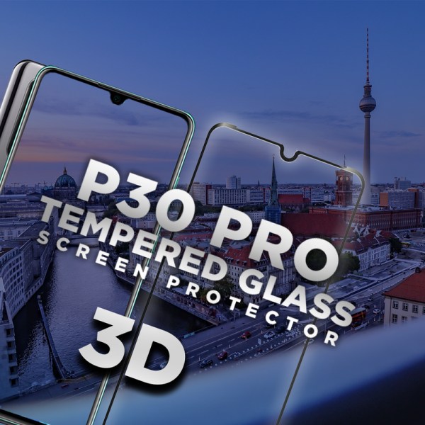 Huawei P30 Pro - Härdat glas 9H – 3D Super kvalitet