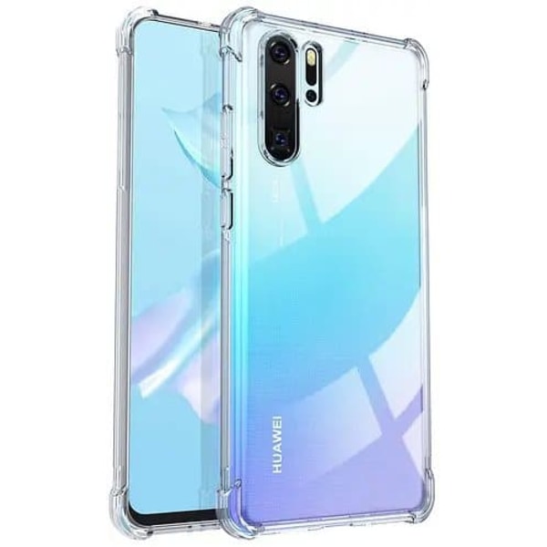 Huawei P30 Pro Premium Transparent Skal: Stöttåligt med Förstärkta Hörn