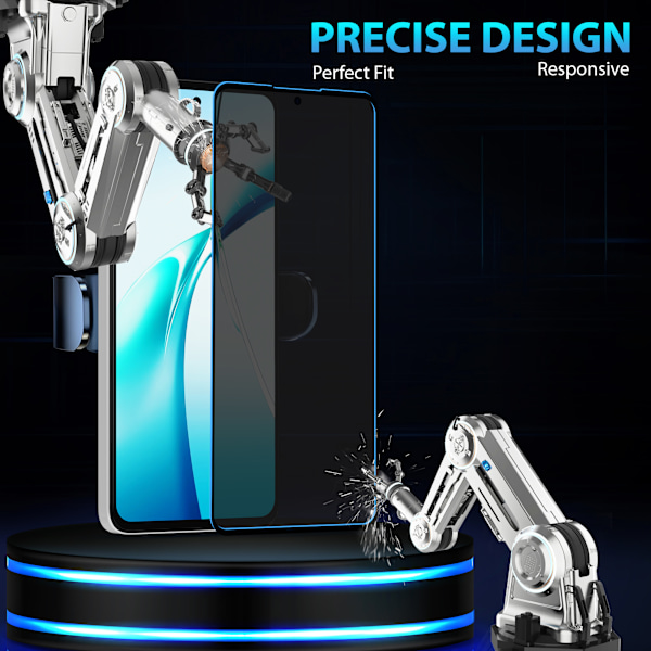 1-Pack OnePlus Nord CE4 Lite Privacy Skärmskydd & 1-Pack linsskydd - Härdat Glas 9H - Super kvalitet 3D