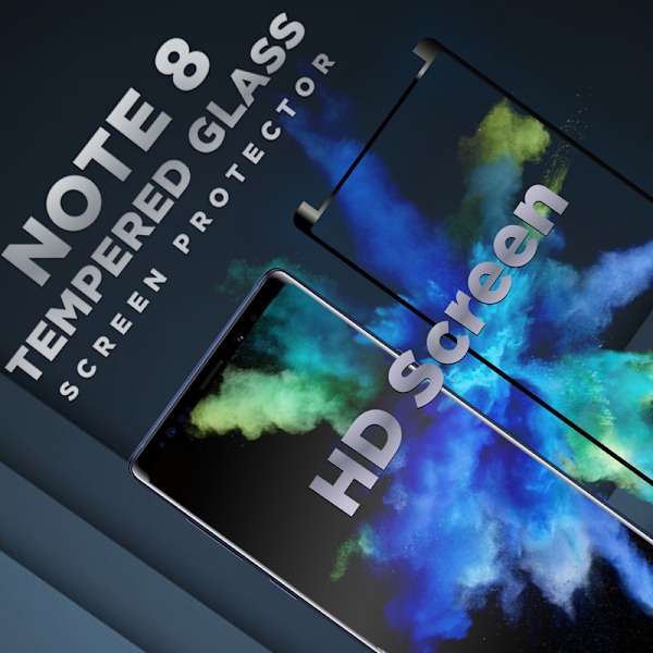 1-Pack SAMSUNG GALAXY NOTE 8 Skærmbeskyttelse - Hærdet Glas 9H - Super kvalitet 3D