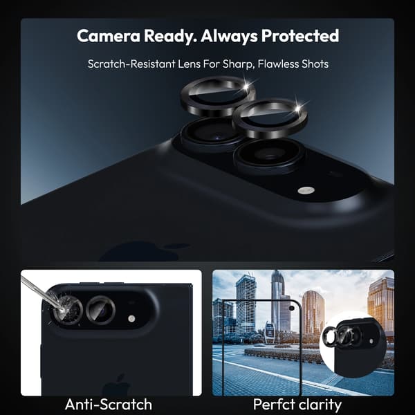 2-Pack iPhone Duo Privacy Näytönsuoja & 2-Pack linssinsuoja - Karkaistu Lasi 9H - Super laatu 3D