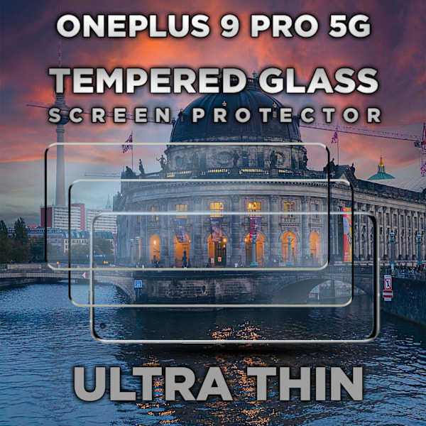 2-Pack ONEPLUS 9 PRO Skærmbeskyttelse - Hærdet Glas 9H - Super kvalitet 3D