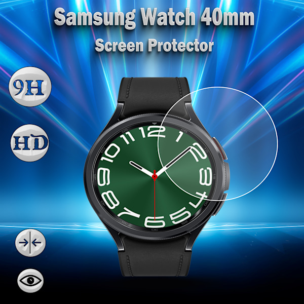 1-Pack SAMSUNG WATCH 40MM Skærmbeskyttelse - Hærdet Glas 9H - Super kvalitet 3D