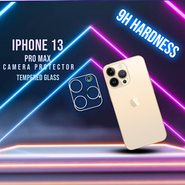 Linsskydd iPhone 13 Pro Max Kamera - Härdat Glas 9H - Super 3D