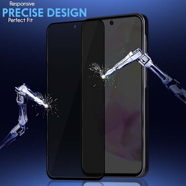 2-Pack Samsung A56 Privacy Näytönsuoja - Karkaistu Lasi 9H - Super laatu 3D