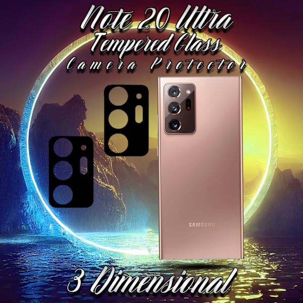 2-Pack Linsskydd Samsung Galaxy Note 20 Ultra - Härdat Glas 9H - Super 3D Linsskydd