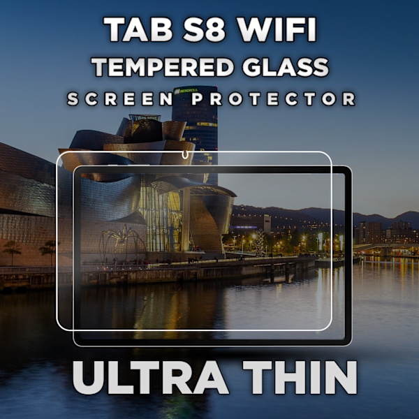 1-Pack SAMSUNG GALAXY TAB S8 Näytönsuoja - Karkaistu Lasi 9H - Super laatu 3D