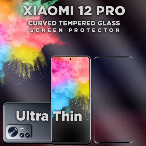 Xiaomi 12 PRO - Härdat glas 9H-Super kvalitet 3D Skärmskydd